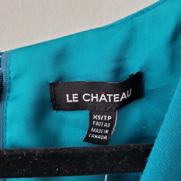 Teal Dress with Twist Peekaboo Front - Picture 11 of 12